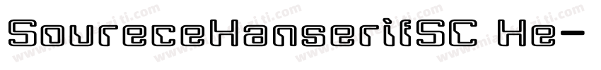 SoureceHanserifSC He字体转换